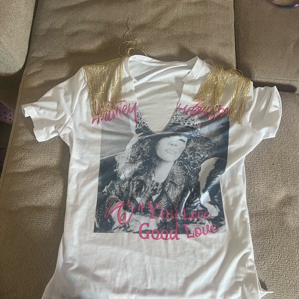Whitney Houston graphic shirt